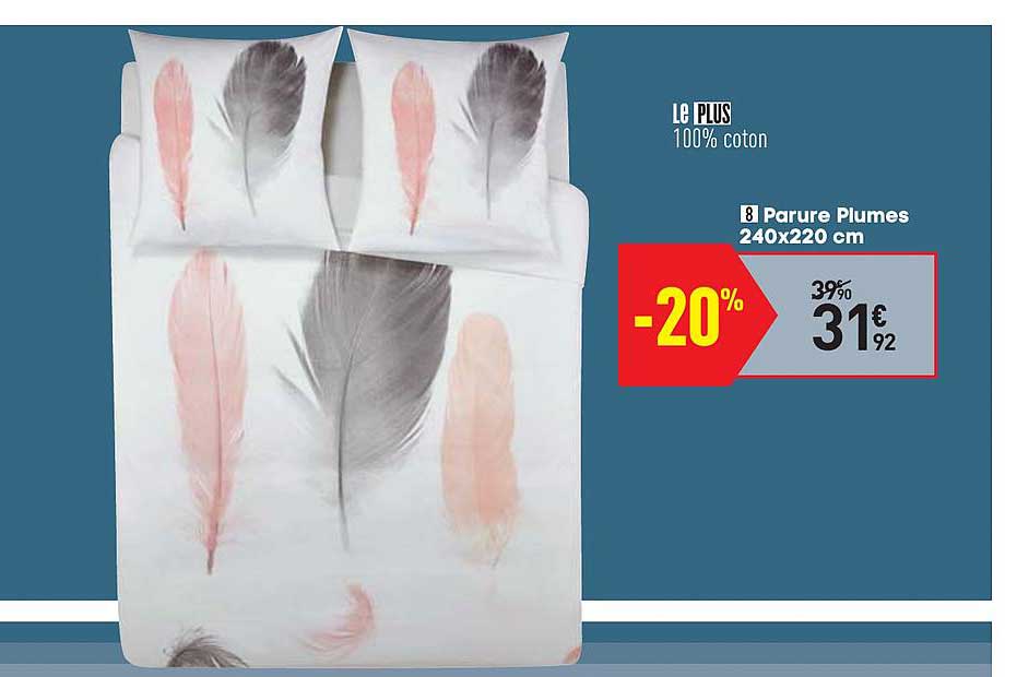 parure plumes 240x220 cm