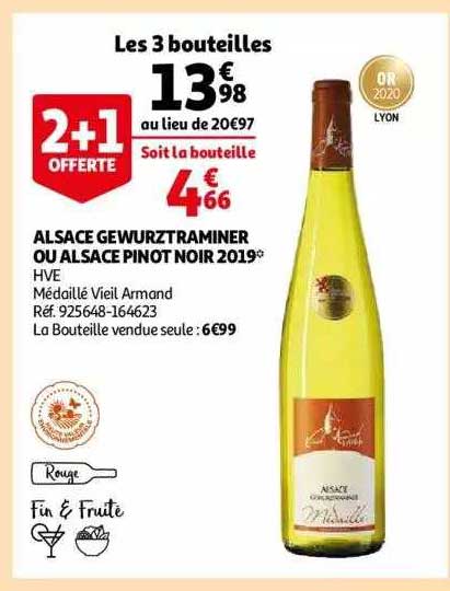 alsace gewurztraminer ou alsace pinot noir 2019