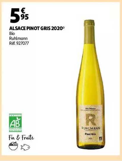 alsace pinot gris 2020 bio ruhlmann
