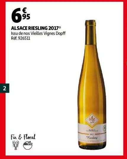alsace riesling 2017 issu de nos vieilles vignes depff