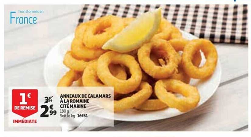 anneaux de calamars à la romaine cité marine