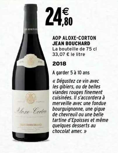 aop aloxe-corton jean bouchard 2018