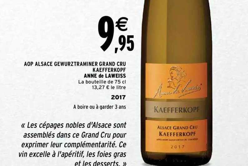 Aop Alsace Gewurztraminer Grand Cru Kaefferkopf Anne De Laweiss 2017