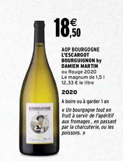 aop bourgogne l'escargot bourguignon by damien martin 2020