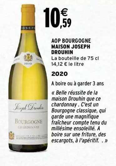 Aop Bourgogne Maison Joseph Drouhin 2020