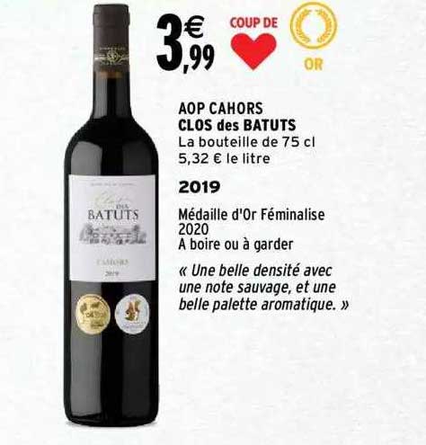 aop cahors clos des batuts 2019