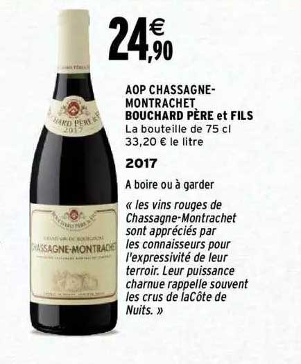aop chassagne-montrachet bouchard père et fils 2017