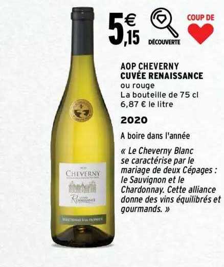 aop cheverny cuvée renaissance 2020