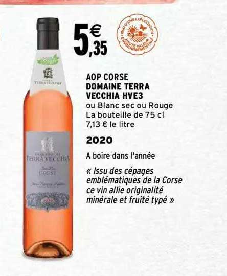 aop corse domaine terra vecchia hve3 2020