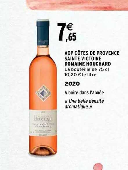 aop côtes de provence sainte victoire domaine houchard 2020