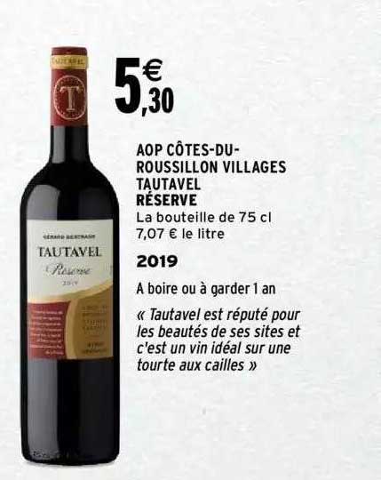 aop côtes-du-roussillon villages tautavel réserve 2019