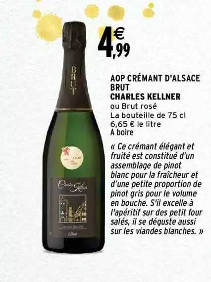 Aop Crémant D'alsace Brut Charles Kellner