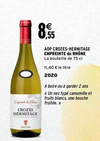 aop crozes-hermitage empreinte du rhône 2020