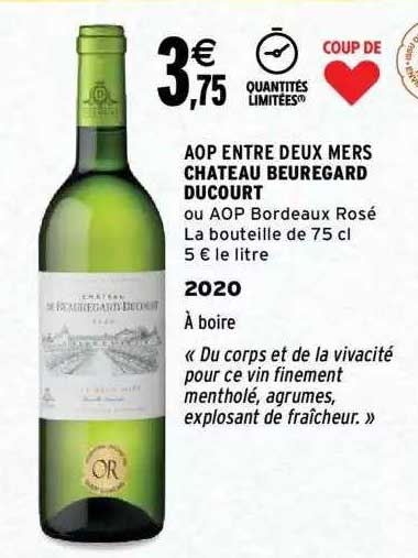aop entre deux mers château beuregard ducourt 2020