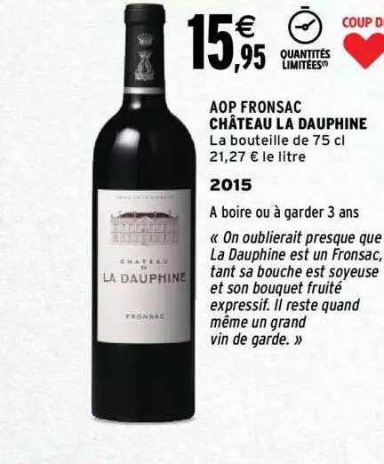 Aop Fronsac Château La Dauphine 2015
