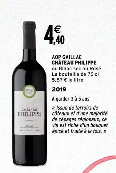 aop gaillac château philippe 2019