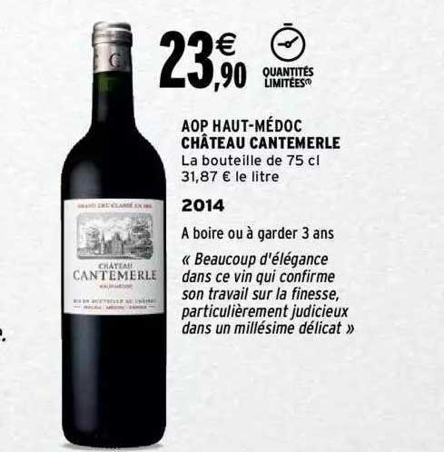aop haut-médoc château cantemerle 2014