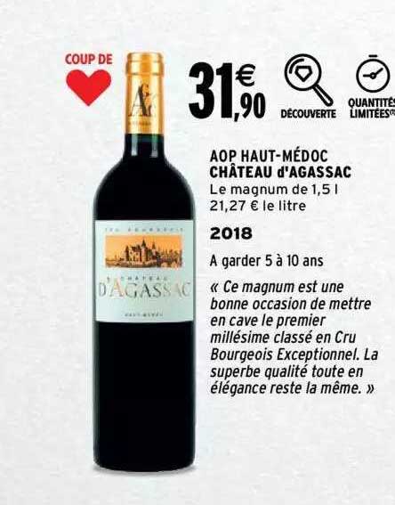 Aop Haut-médoc Château D'agassac 2018