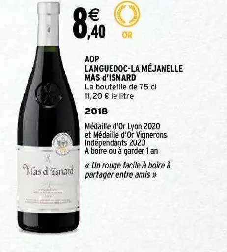 aop languedoc-la méjanelle mas d'isnard 2018