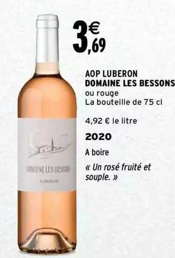 aop luberon domaine les bessons 2020