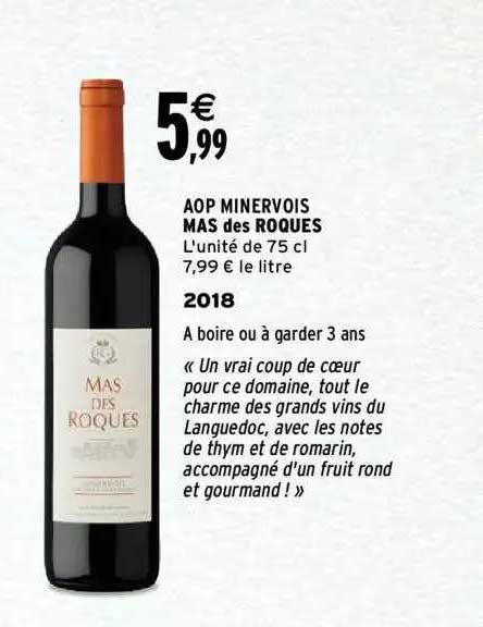 aop minervois mas des roques
