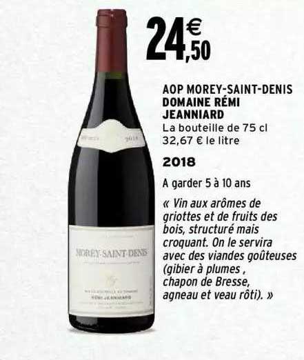aop morey-saint-denis domaine rémi jeanniard 2018