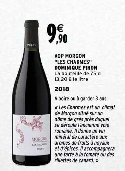 aop morgon "les charmes" dominique piron 2018