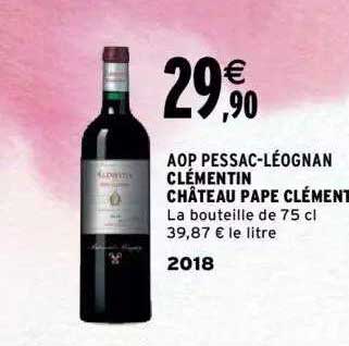 aop pessac-légognan clémentin château pape clément