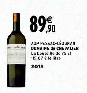 aop pessac-léognan domaine de chevalier 2015
