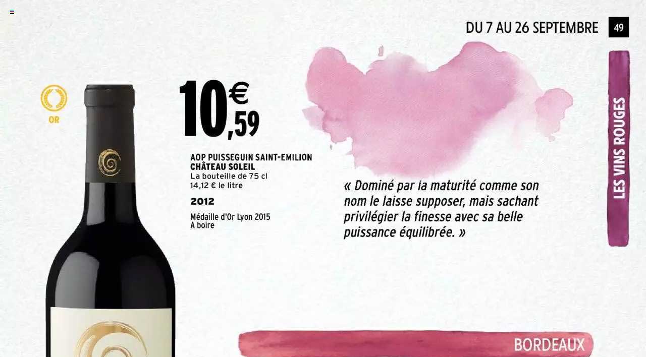 aop puisseguin saint-émilion château soleil 2012