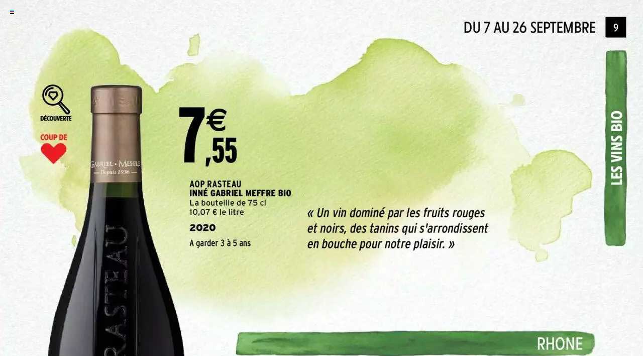 aop rasteau inné gabriel meffre bio 2020