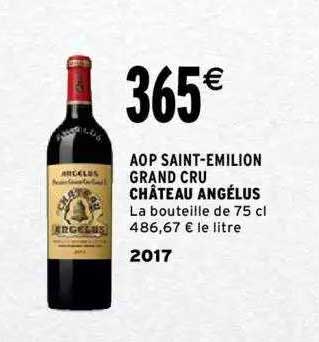 Aop Saint-émilion Grand Cru Château Angélus 2017