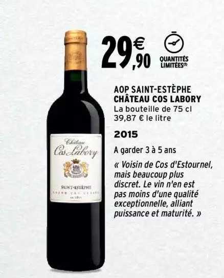 aop saint-estèphe château cos labory 2015