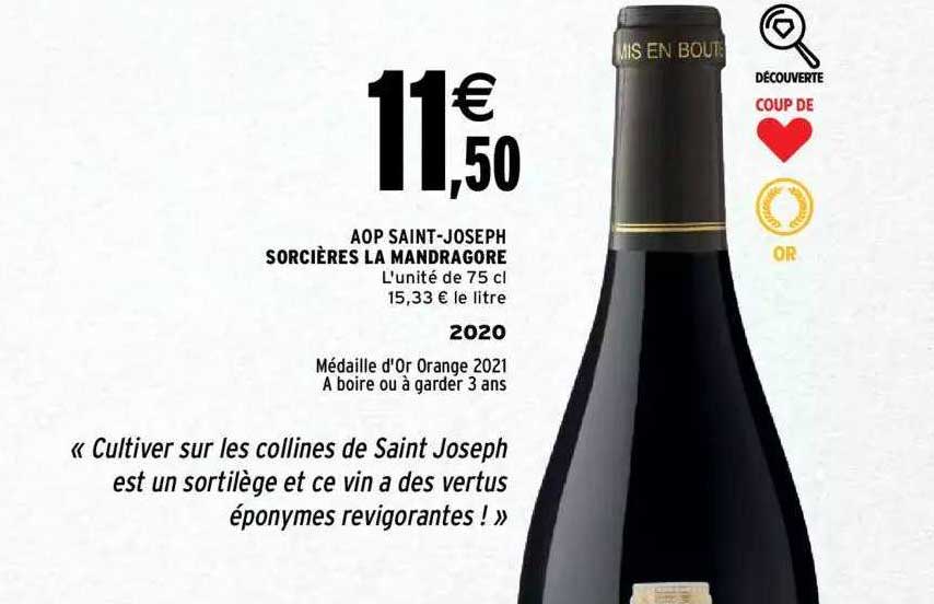 aop saint-joseph sorcières la mandragore 2020