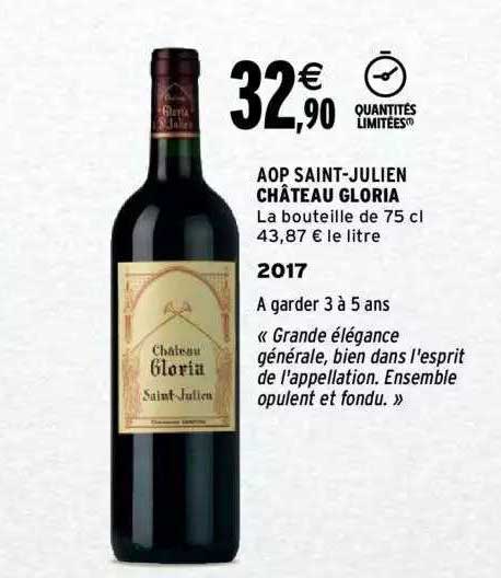 aop saint-julien château gloria 2017