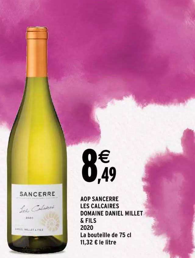 aop sancerre les calcaires domaine daniel millet & fils 2020