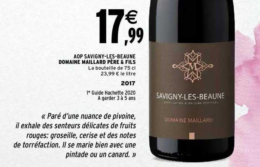 aop savigny-les-beaune domaine maillard père & fils 2017