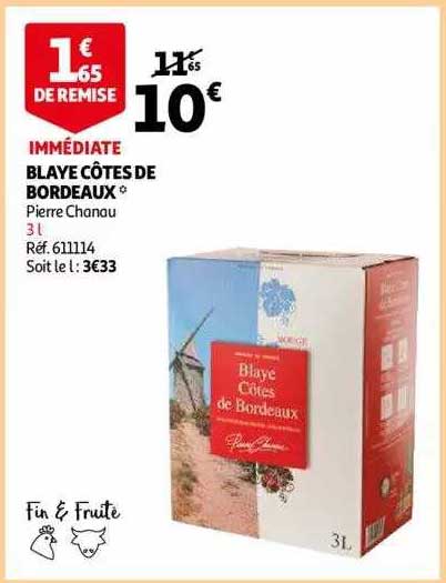 blaye côtes de bordeaux pierre chanau