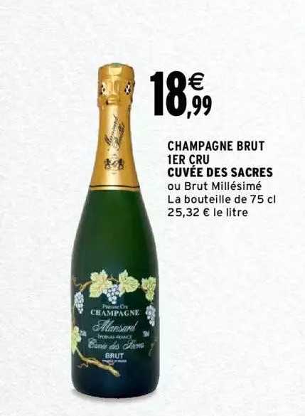 champagne brut 1er cru cuvée des sacres