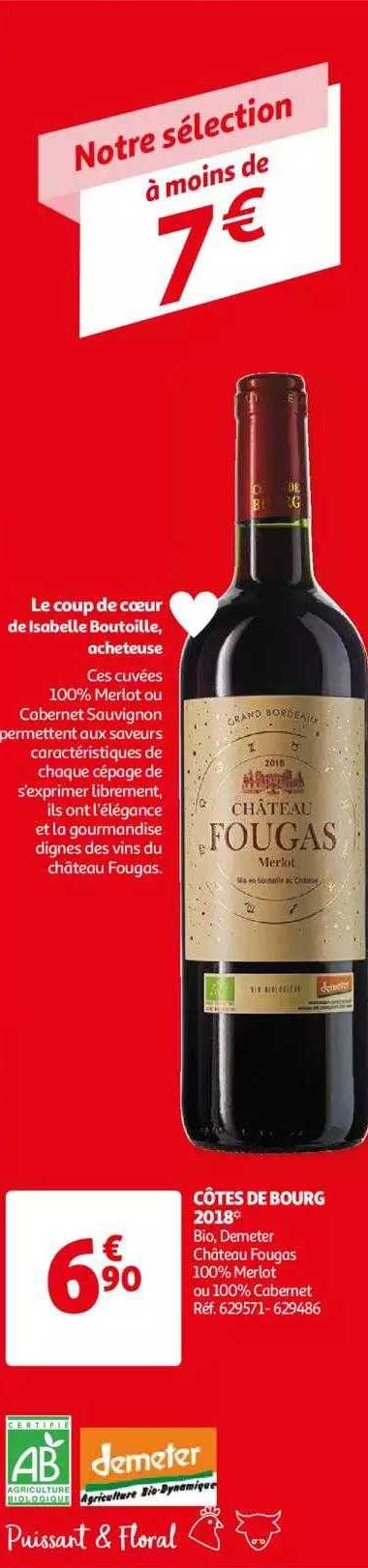 côtes de bourg 2018 château fougas