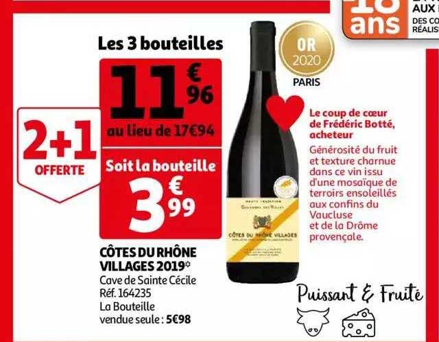 côtes du rhône villages 2019 cave de sainte cécile