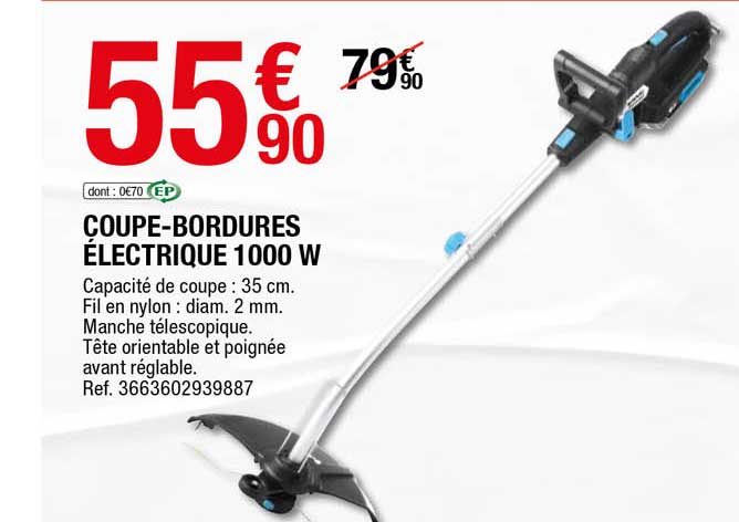 coupe-bordures électrique 1000 w