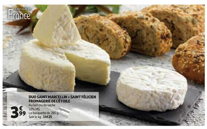 duo saint marcellin + saint félicien fromagerie de l'étoile