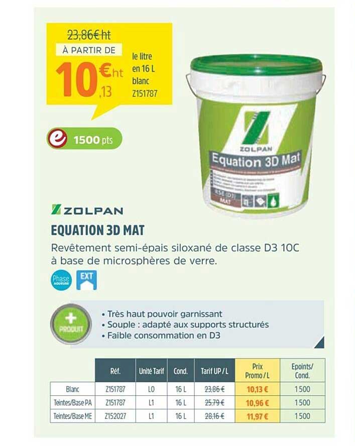 équation 3d mat zolpan