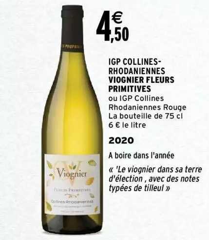 igp collines-rhodaniennes viognier fleurs primitives 2020