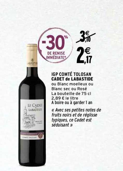 Igp Comté Tolosan Cadet De Labastide