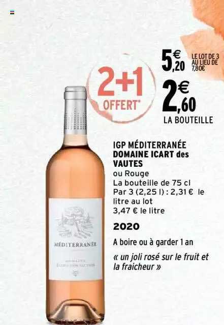 igp méditerranée domaine icart des vautes 2020