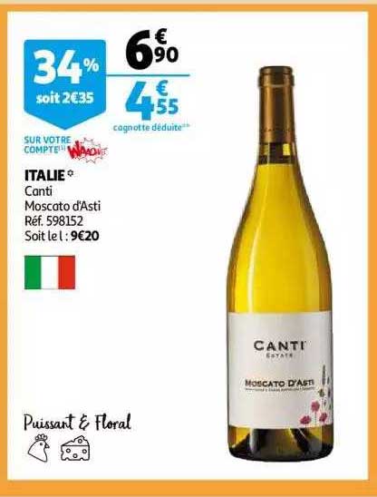 italie canti moscato d'asti