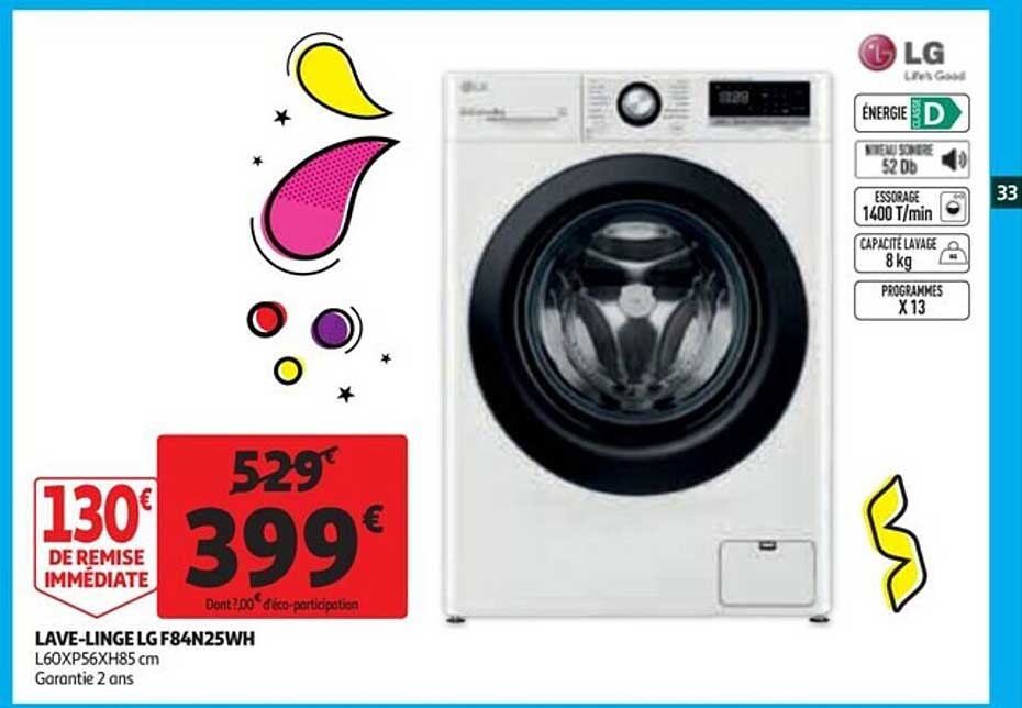 lave-linge lg f84n25wh