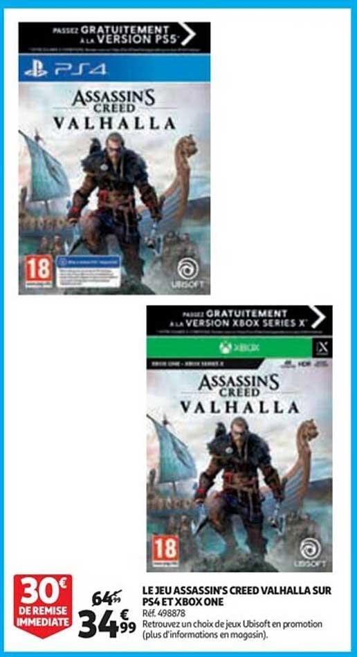 le jeu assassin's creed valhalla sur ps4 et xbox one
